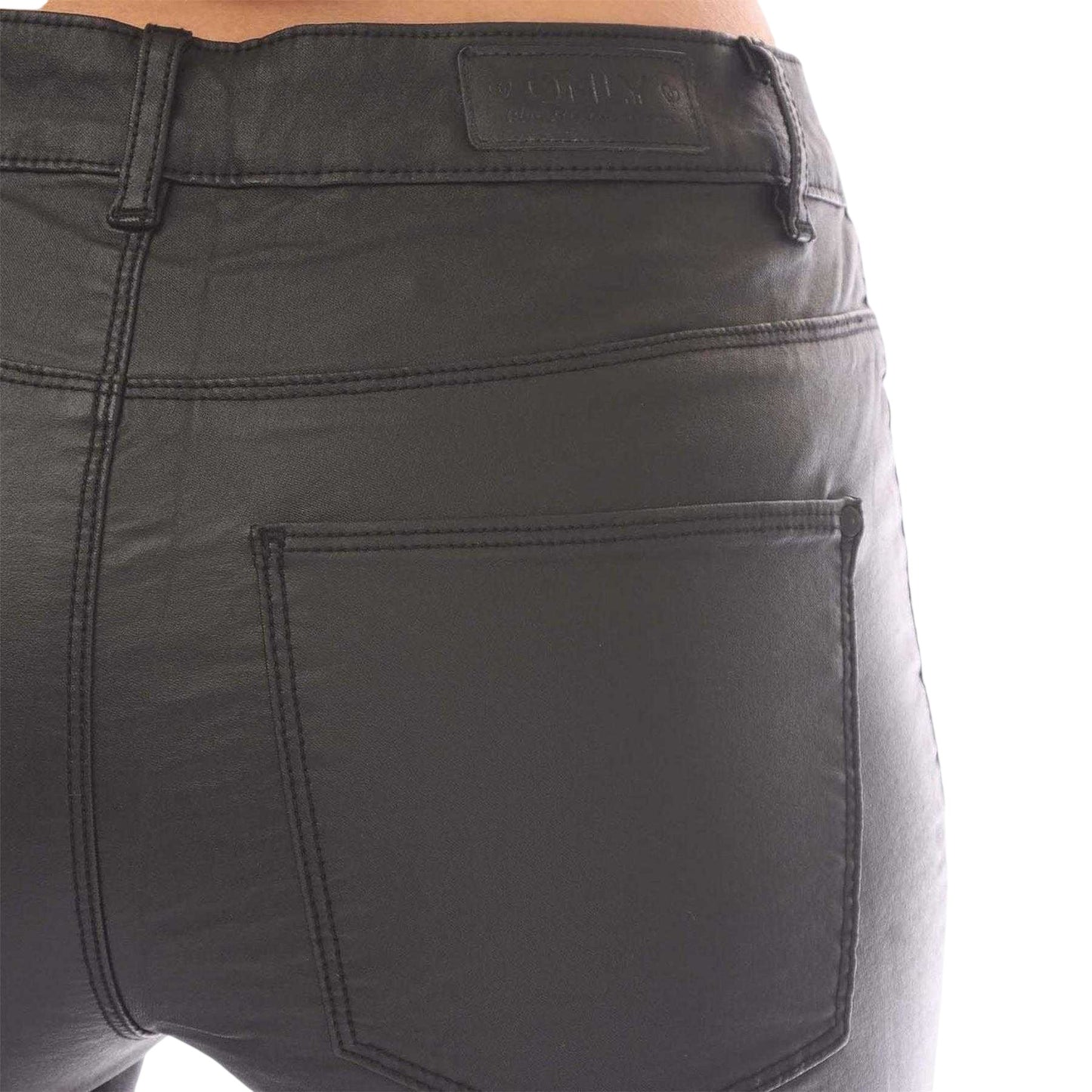 Black - Lifestyle - Only Womens-Ladies Anne K Faux Leather Trousers