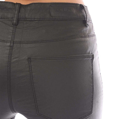 Black - Lifestyle - Only Womens-Ladies Anne K Faux Leather Trousers