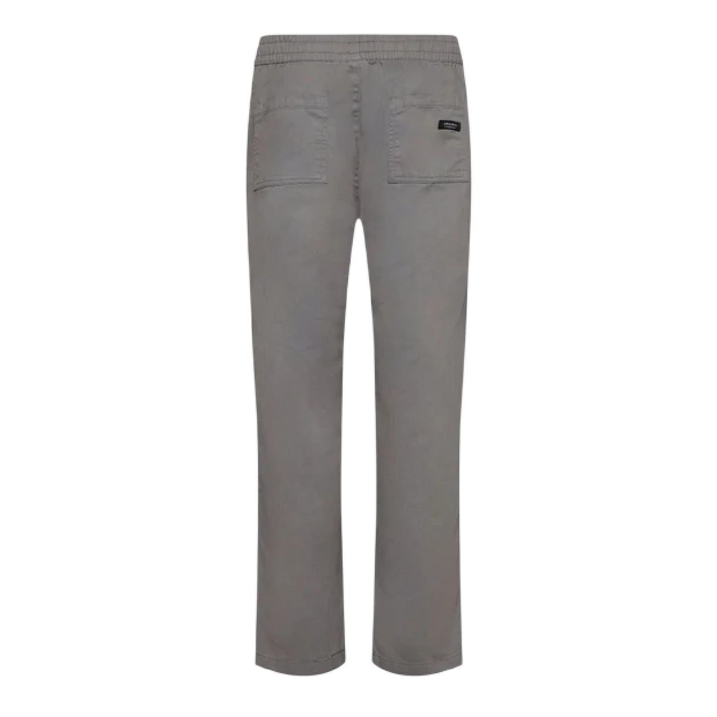 Grey - Back - Crosshatch Mens Blansmoore Relaxed Fit Trousers