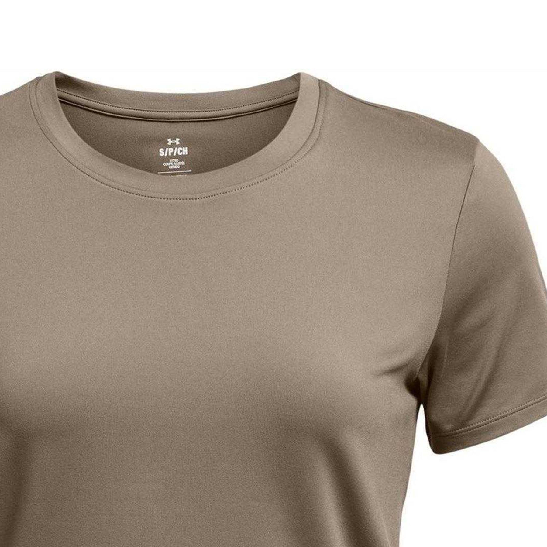 Brown - Side - Under Armour Womens-Ladies Meridian T-Shirt