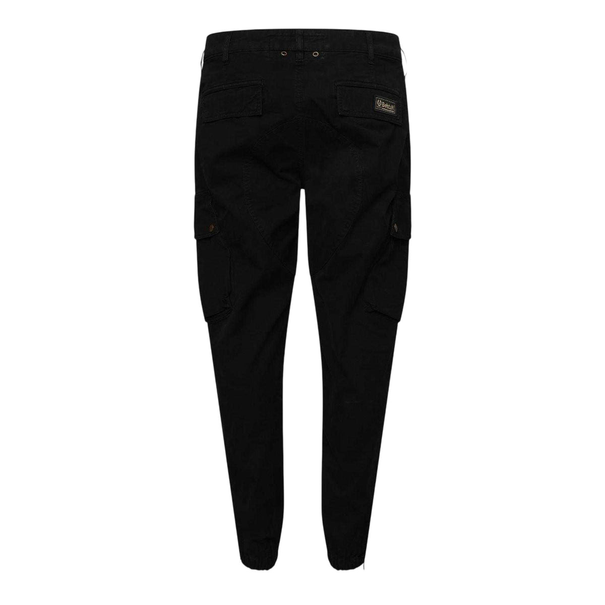 Black - Back - Belstaff Mens Trialmaster Cargo Trousers