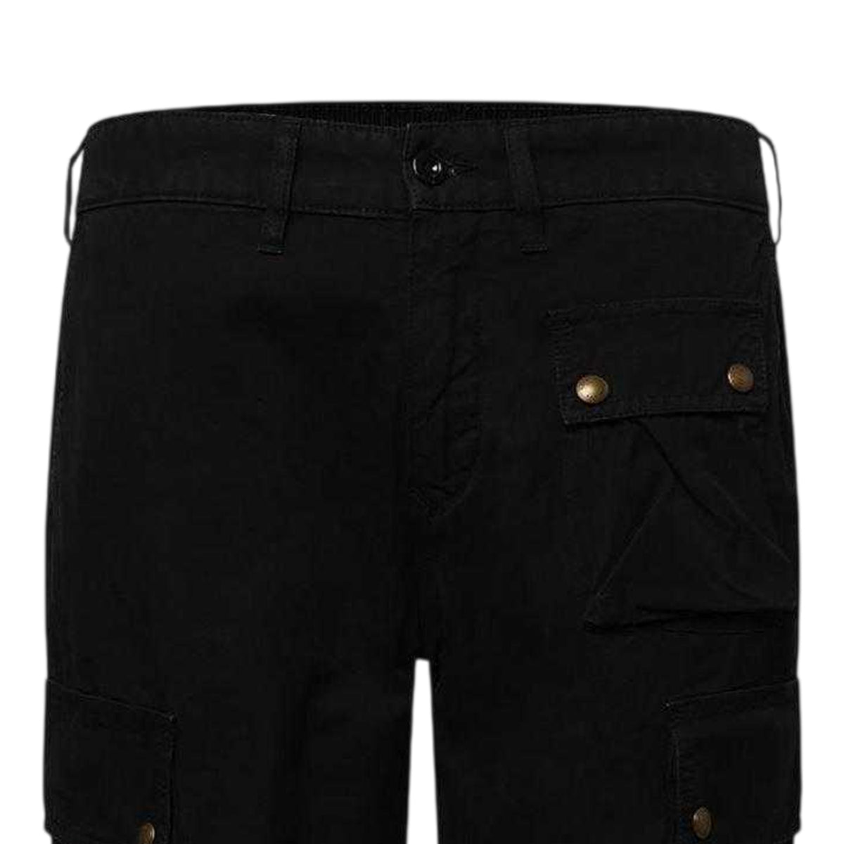 Black - Side - Belstaff Mens Trialmaster Cargo Trousers
