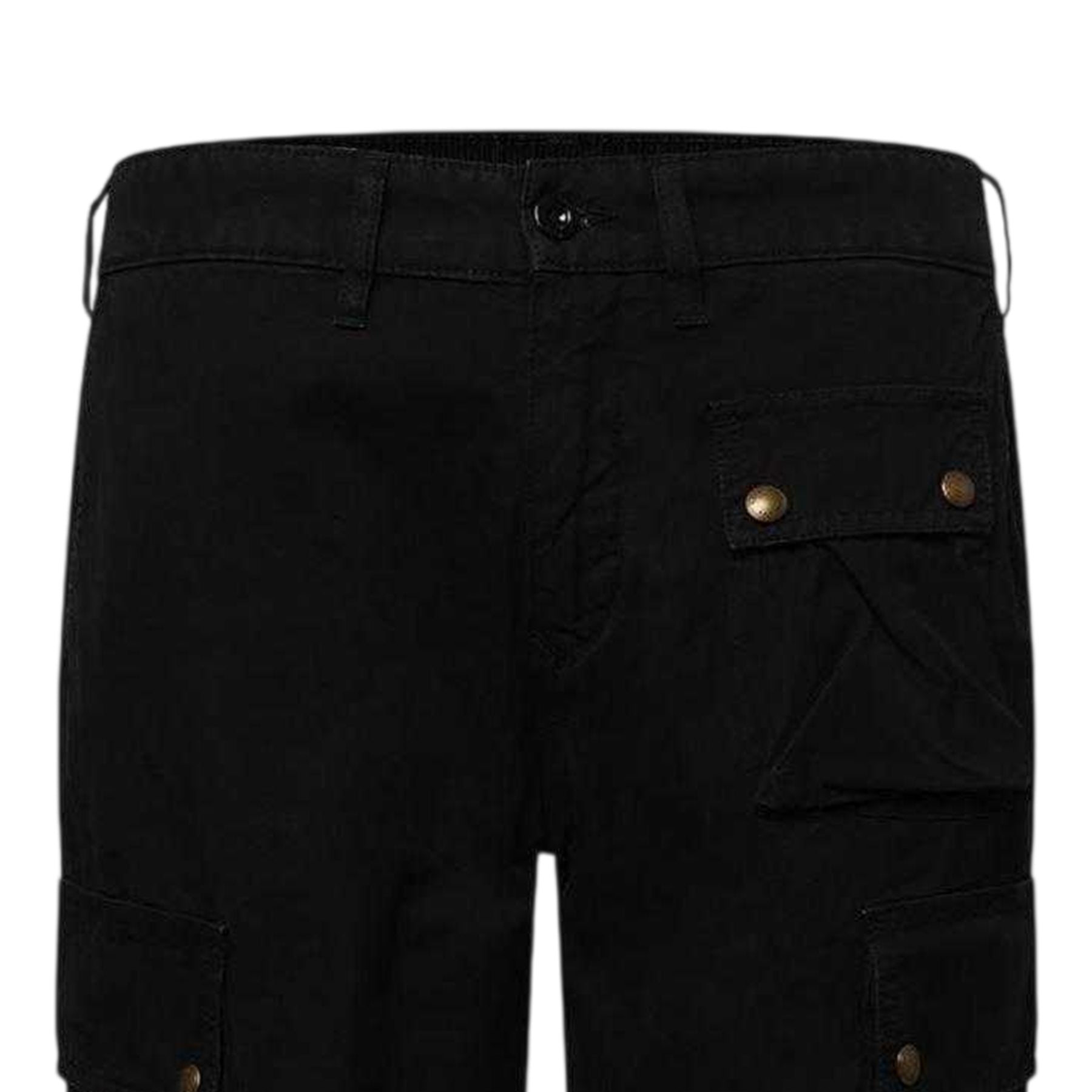 Black - Side - Belstaff Mens Trialmaster Cargo Trousers