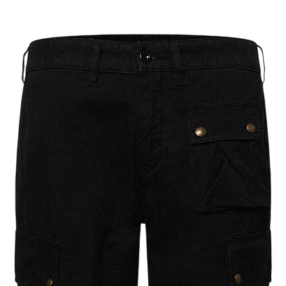 Black - Side - Belstaff Mens Trialmaster Cargo Trousers