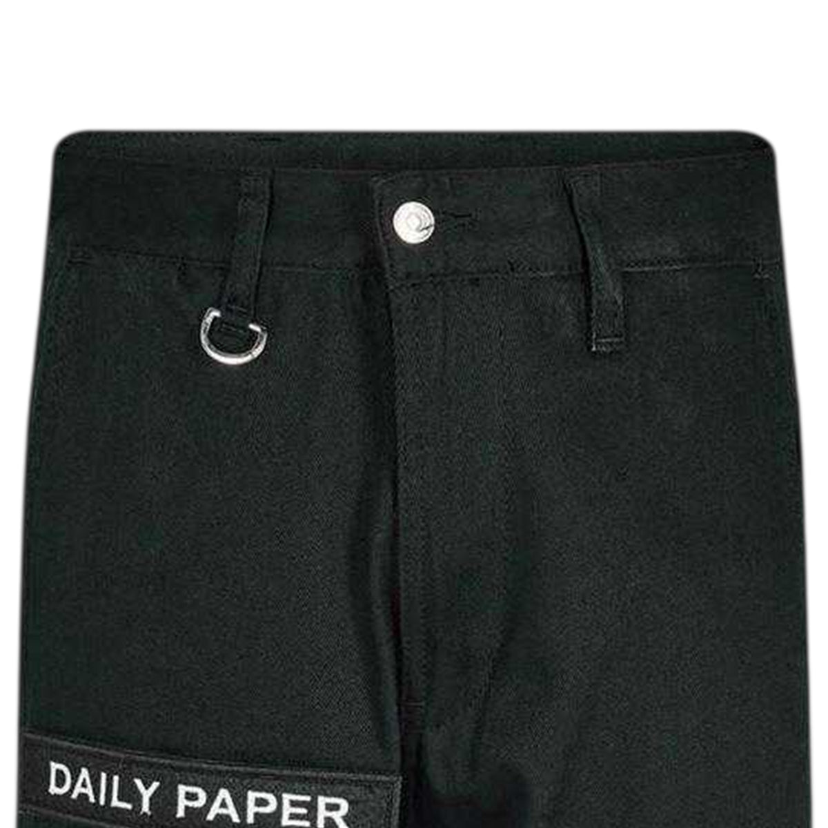 Black - Side - Daily Paper Mens Relaxed Fit Cargo Trousers