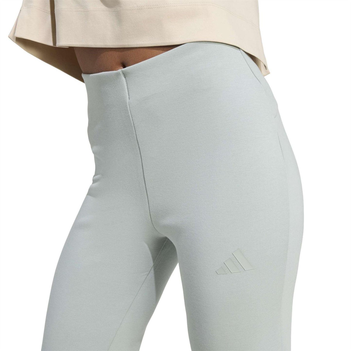 Sage - Lifestyle - Adidas Womens-Ladies Peached Flared Sweatpants