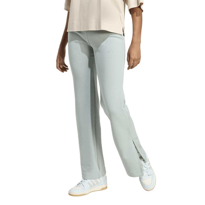 Sage - Pack Shot - Adidas Womens-Ladies Peached Flared Sweatpants
