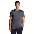 Navy - Lifestyle - Lyle & Scott Mens Branded Shoulder T-Shirt
