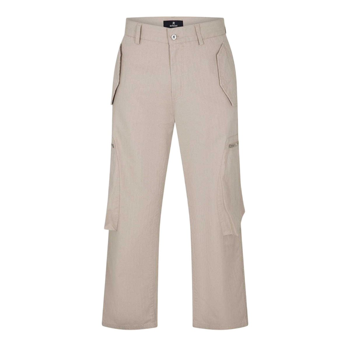 Cashmere - Front - Represent Mens Loose Fit Cargo Trousers