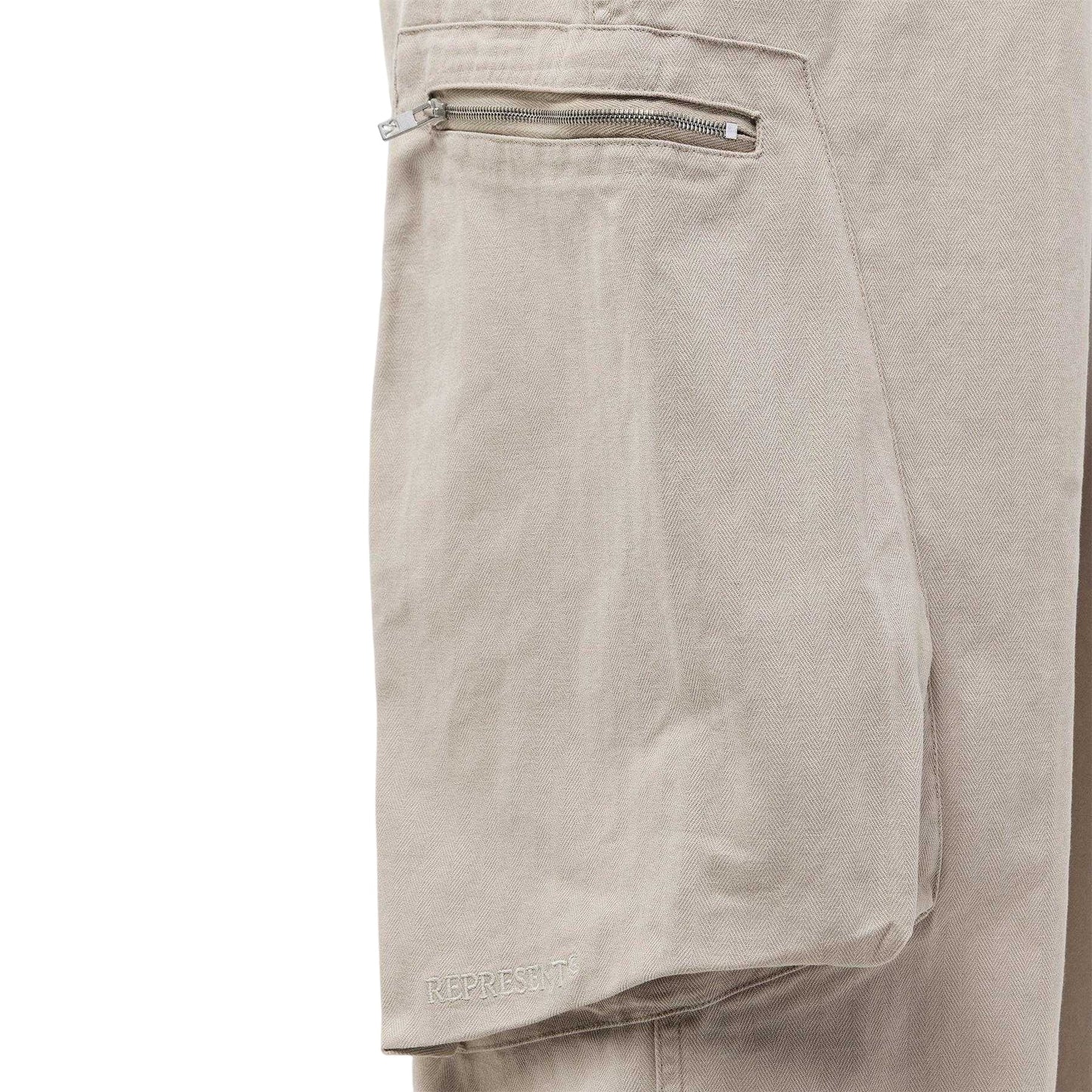 Cashmere - Side - Represent Mens Loose Fit Cargo Trousers