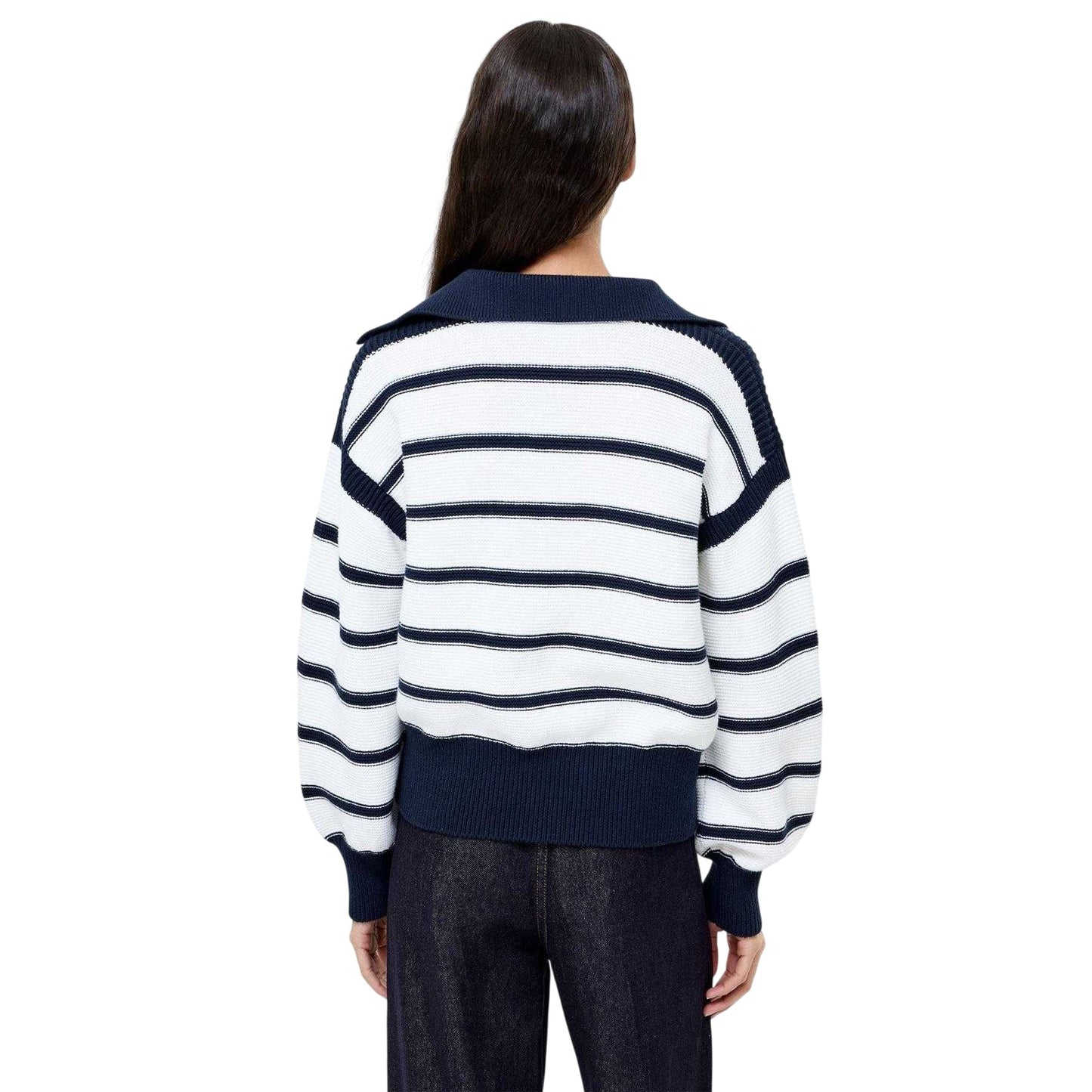 White - Back - French Connection Womens-Ladies Knitted Jumper