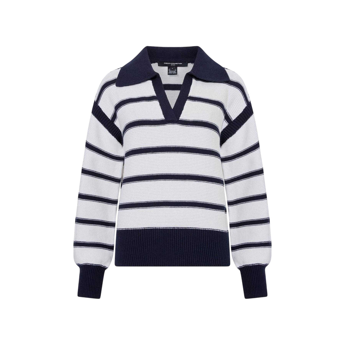 White - Front - French Connection Womens-Ladies Knitted Jumper