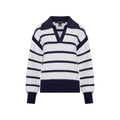 White - Front - French Connection Womens-Ladies Knitted Jumper