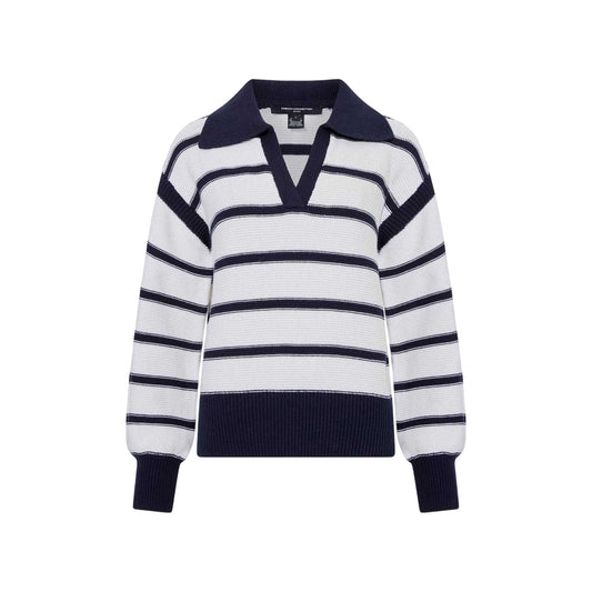 White - Front - French Connection Womens-Ladies Knitted Jumper