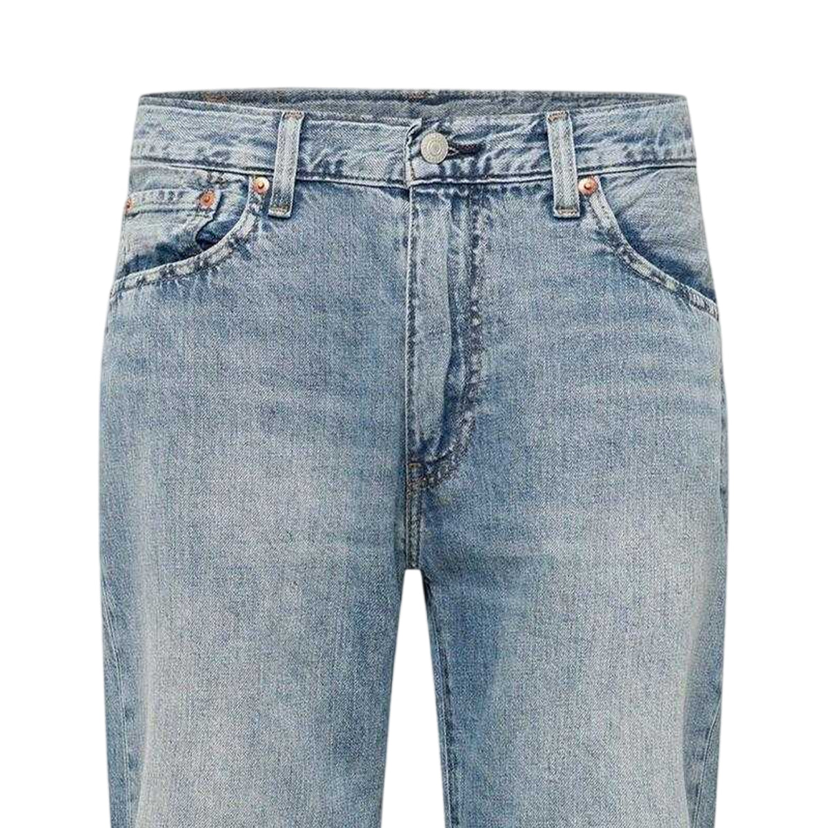 Blue - Side - Levis Mens 555 Relaxed Fit Jeans