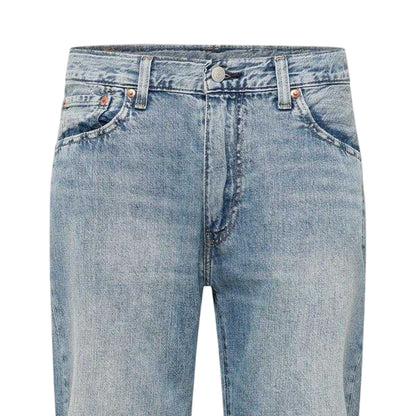 Blue - Side - Levis Mens 555 Relaxed Fit Jeans