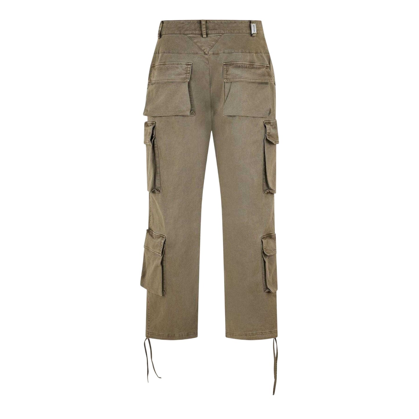 Gray Dawn - Back - Represent Mens Cotton Multi Pocket Baggy Cargo Trousers