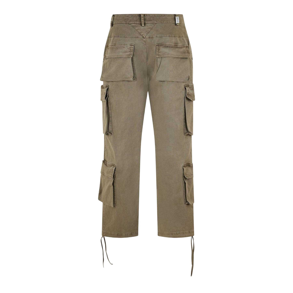 Gray Dawn - Back - Represent Mens Cotton Multi Pocket Baggy Cargo Trousers