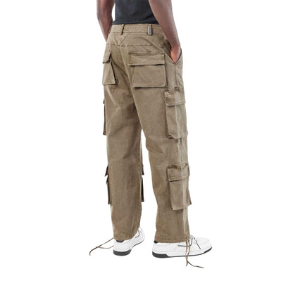 Gray Dawn - Lifestyle - Represent Mens Cotton Multi Pocket Baggy Cargo Trousers