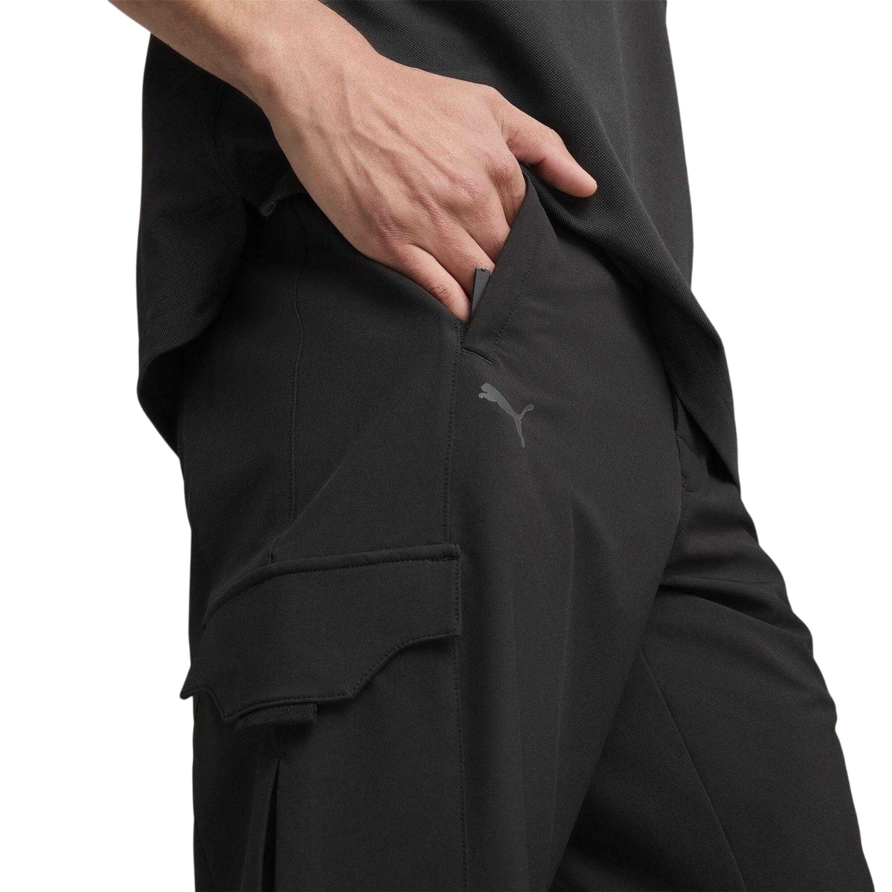 Puma Black - Side - Puma Mens PD Cargo Trousers