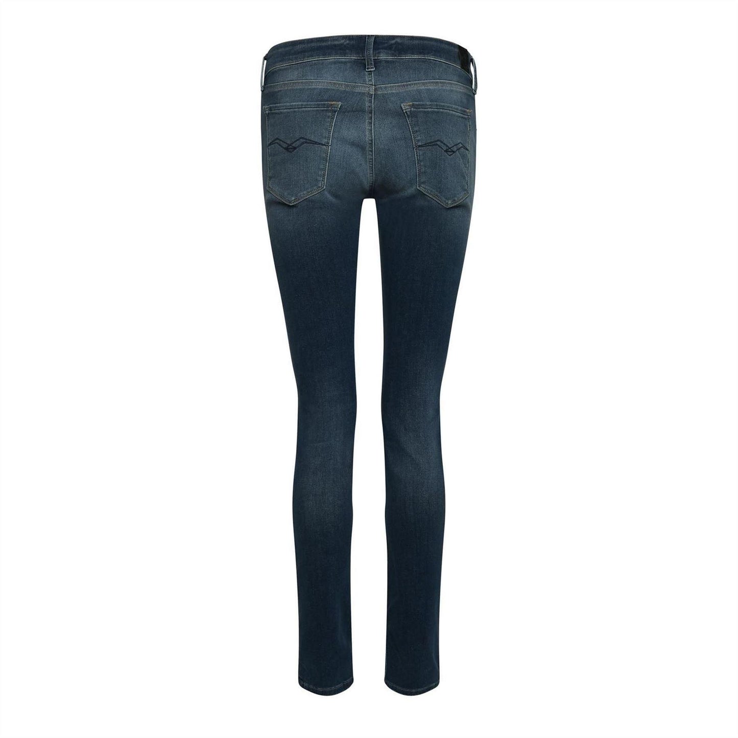 Dark Blue - Back - Replay Womens-Ladies Luz Skinny Jeans
