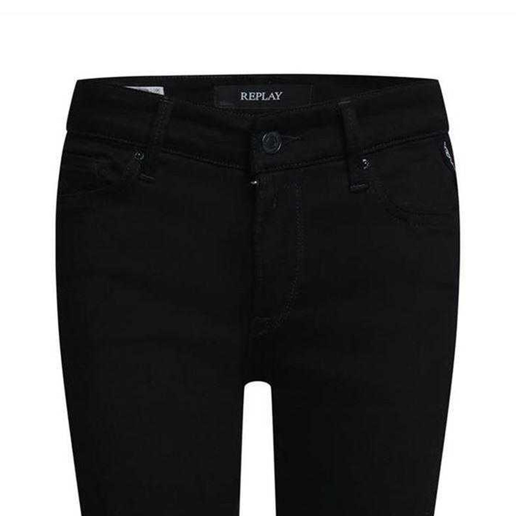 Black - Side - Replay Womens-Ladies Luz Skinny Jeans