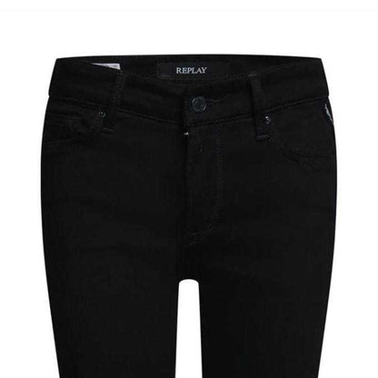 Black - Side - Replay Womens-Ladies Luz Skinny Jeans