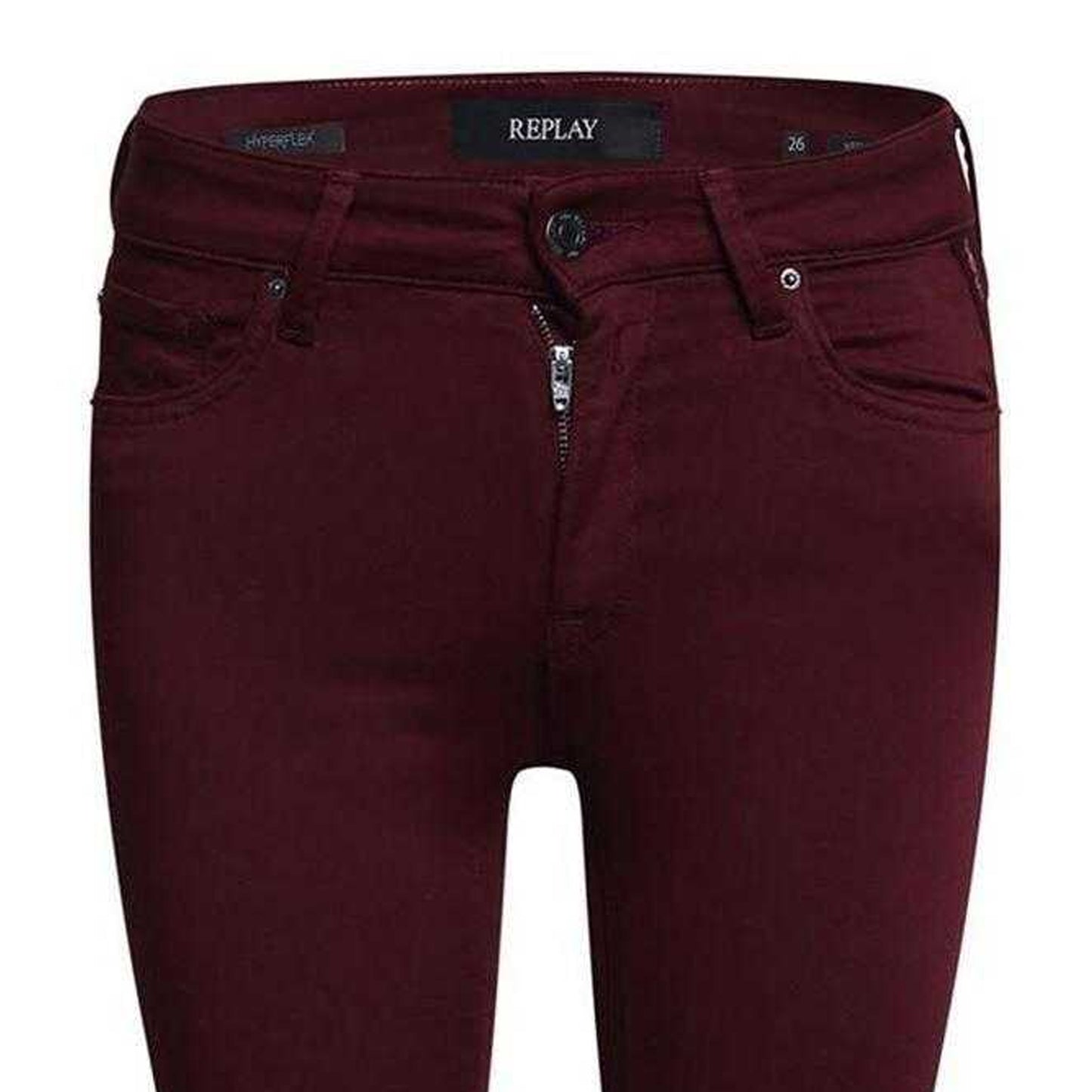 Purple - Side - Replay Womens-Ladies Luz Skinny Jeans