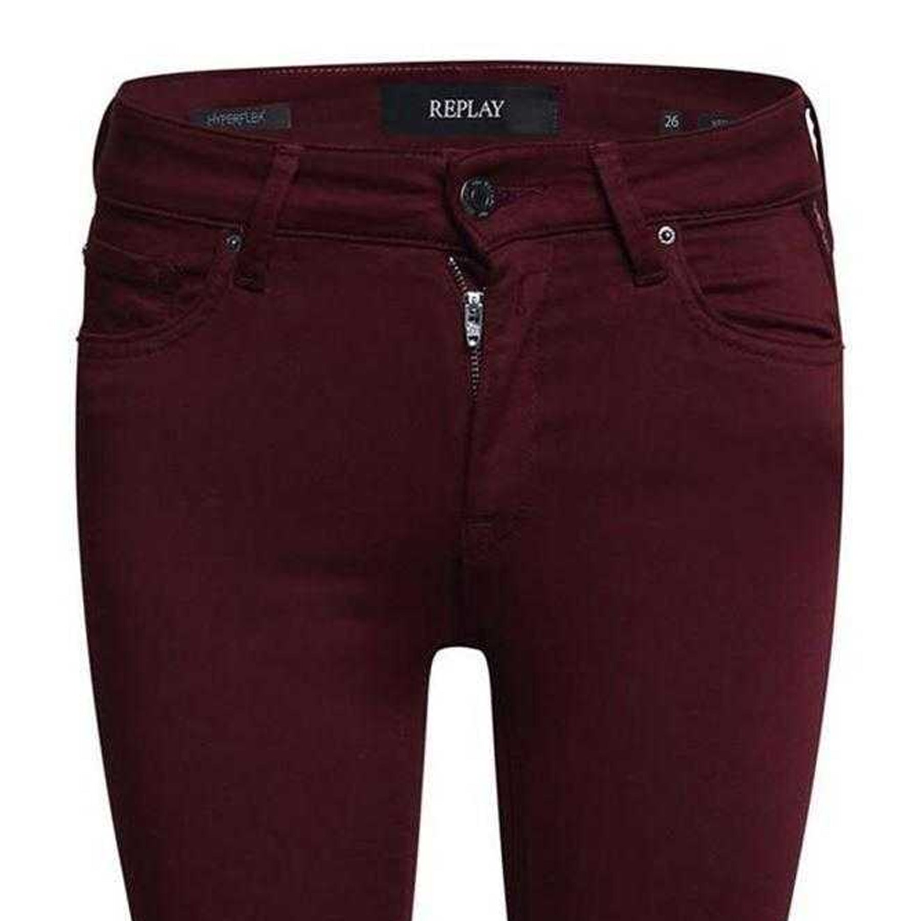 Purple - Side - Replay Womens-Ladies Luz Skinny Jeans