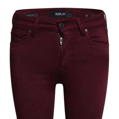 Purple - Side - Replay Womens-Ladies Luz Skinny Jeans