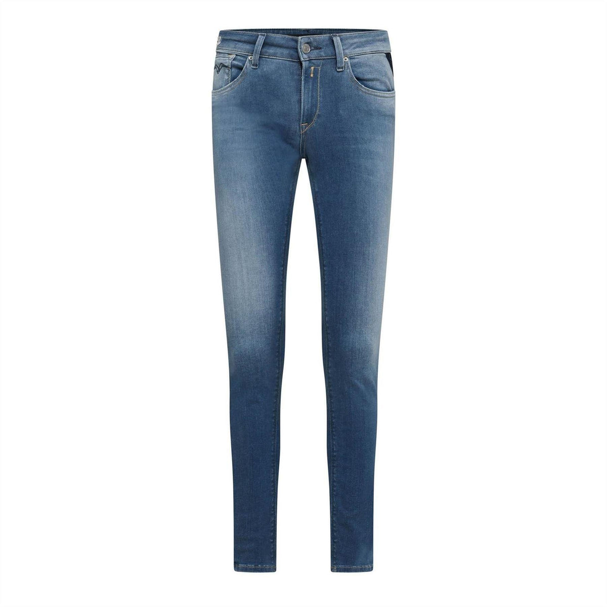 Blue - Front - Replay Womens-Ladies Luz Skinny Jeans