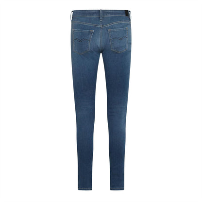 Blue - Back - Replay Womens-Ladies Luz Skinny Jeans