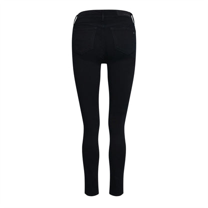 Blue-Dark Navy - Back - Replay Womens-Ladies Luz Skinny Jeans