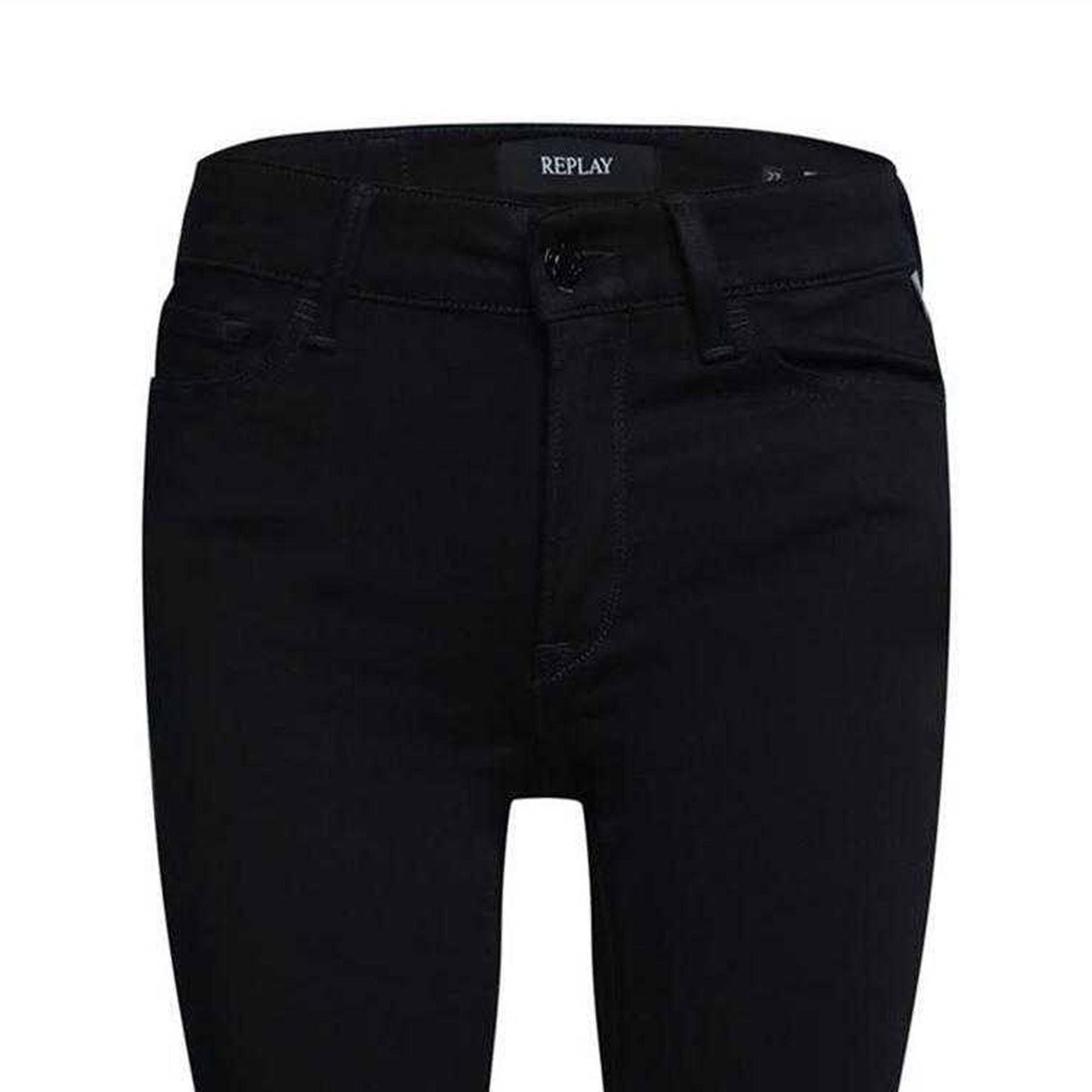 Blue-Dark Navy - Side - Replay Womens-Ladies Luz Skinny Jeans