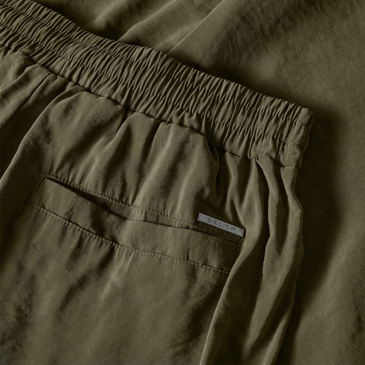 Olive - Side - Belier Mens Modal Plain Trousers
