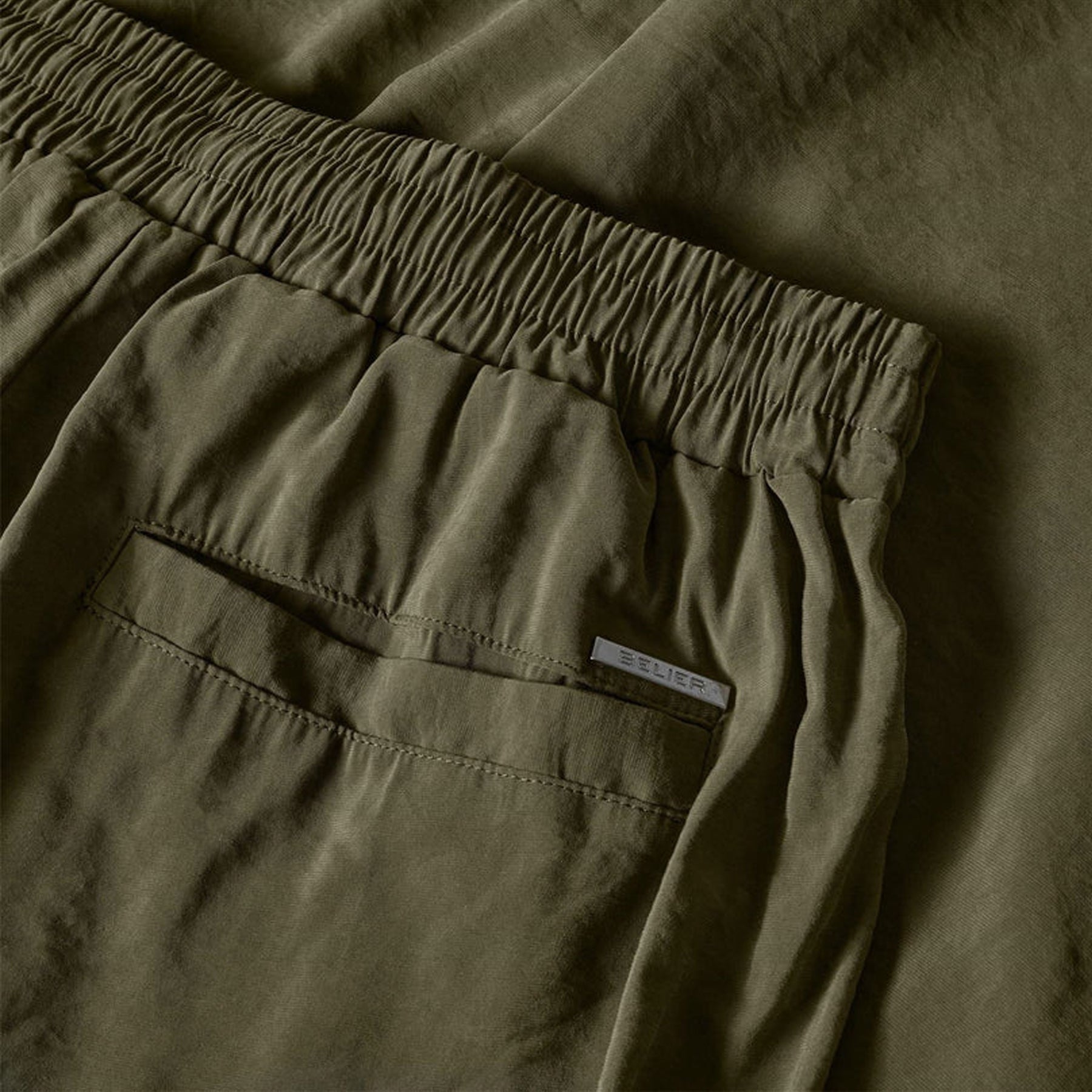 Olive - Side - Belier Mens Modal Plain Trousers