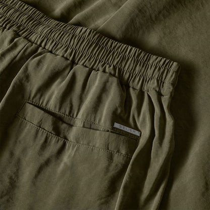 Olive - Side - Belier Mens Modal Plain Trousers