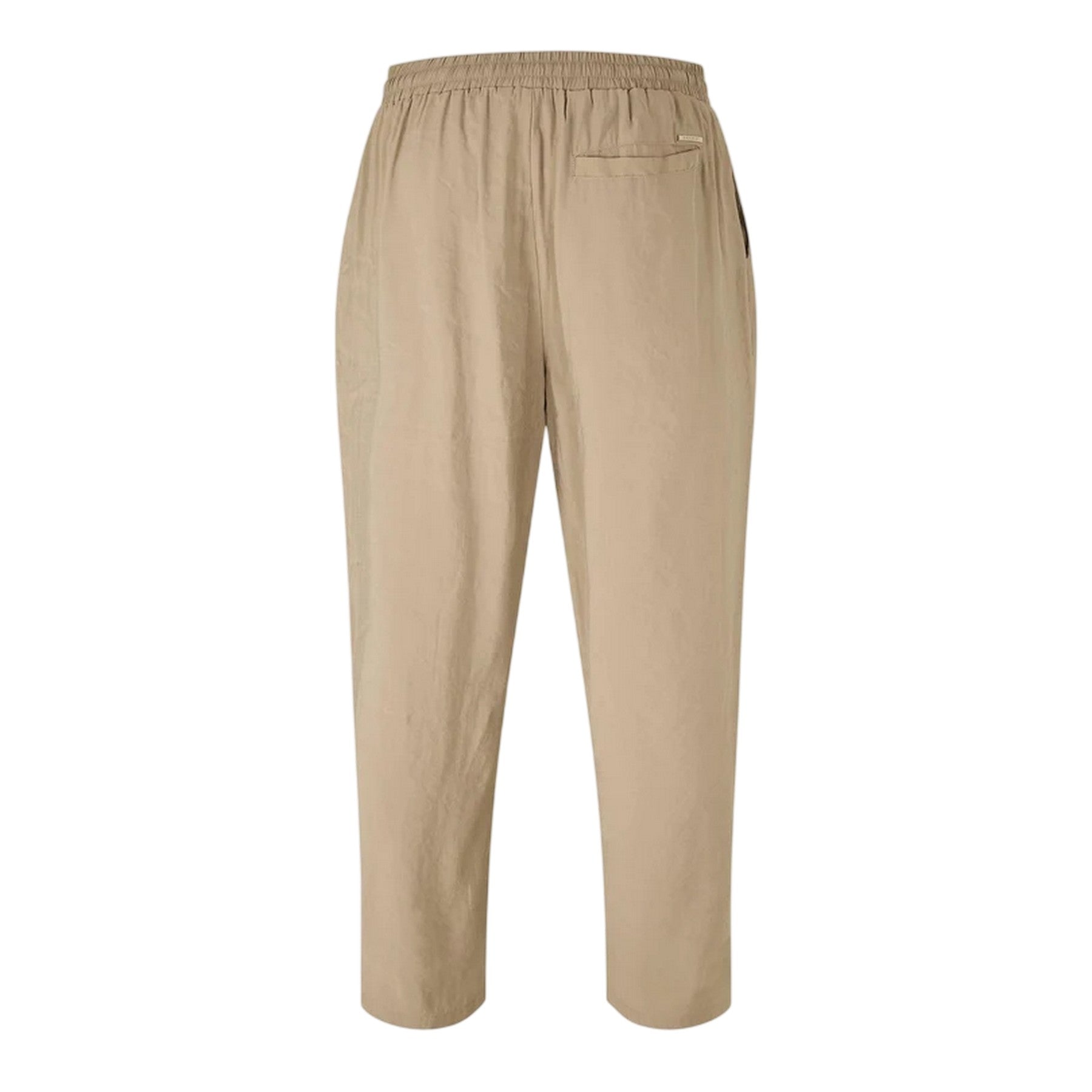 Taupe - Back - Belier Mens Modal Plain Trousers