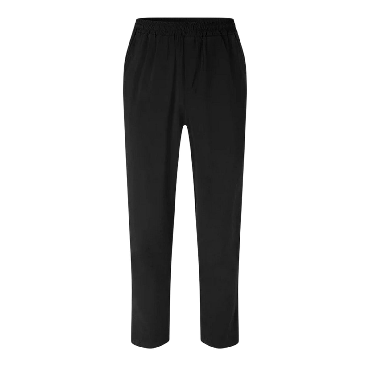 Black - Front - Belier Mens Modal Plain Trousers