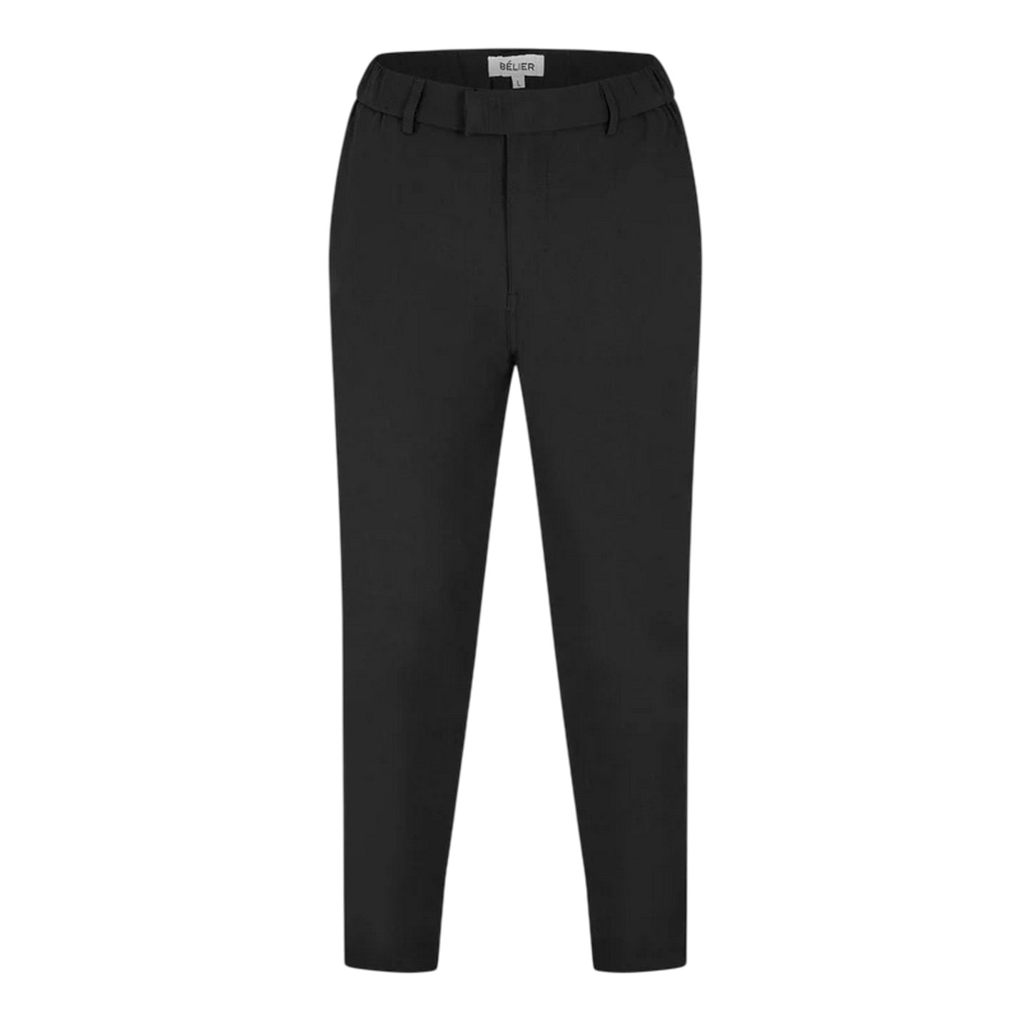 Black - Front - Belier Mens Wide Leg Trousers