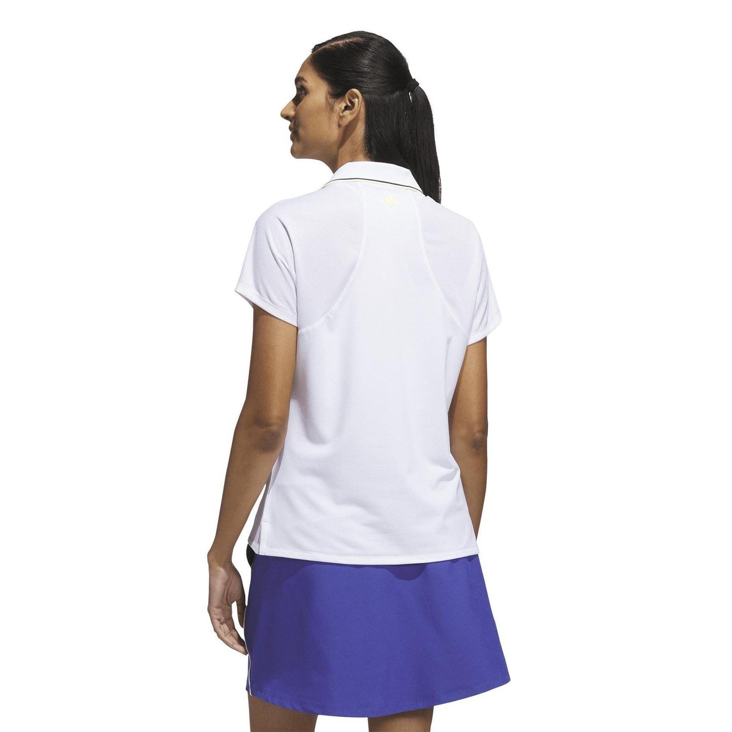 White - Back - Adidas Womens-Ladies Climacool Performance Polo Shirt
