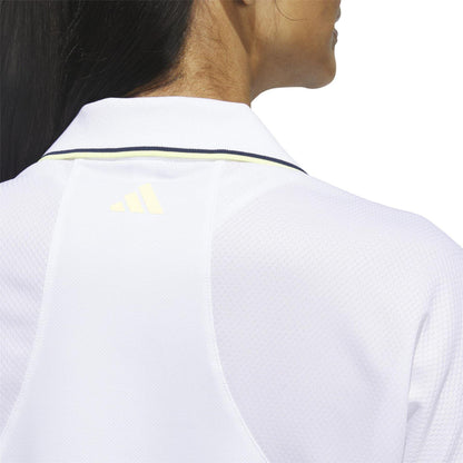 White - Lifestyle - Adidas Womens-Ladies Climacool Performance Polo Shirt