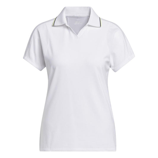 White - Front - Adidas Womens-Ladies Climacool Performance Polo Shirt