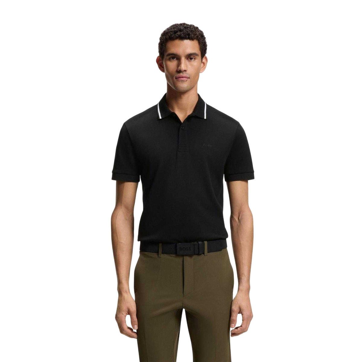 Black - Lifestyle - Boss Mens Join Paddy Embroidered Logo Regular Polo Shirt