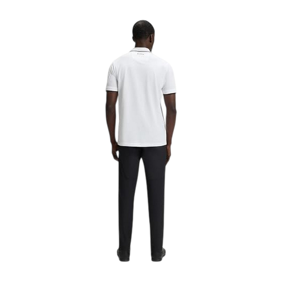 White - Back - Boss Mens Join Paddy Embroidered Logo Regular Polo Shirt