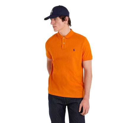 Orange - Side - Ralph Lauren Mens Custom Polo Shirt