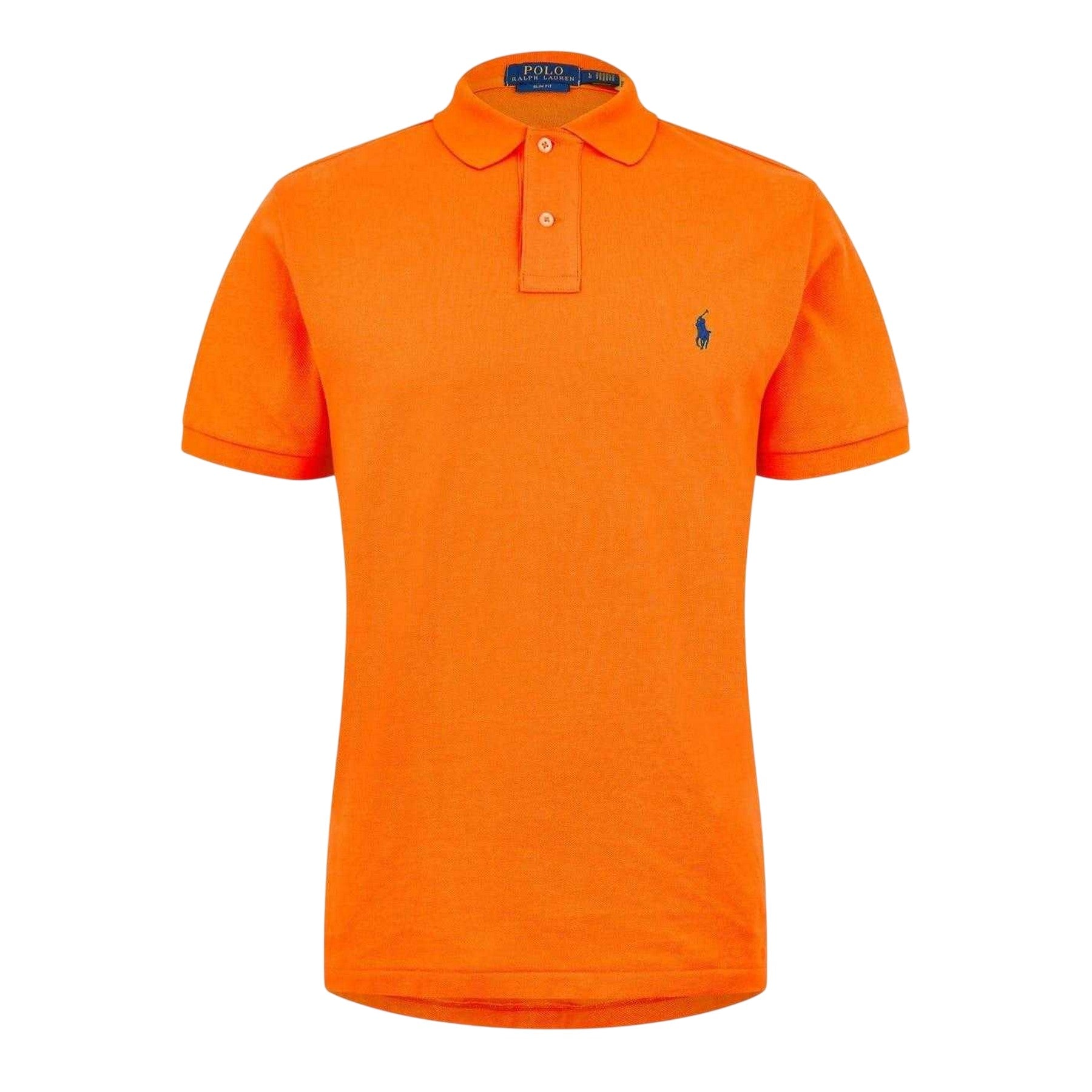 Orange - Front - Ralph Lauren Mens Custom Polo Shirt