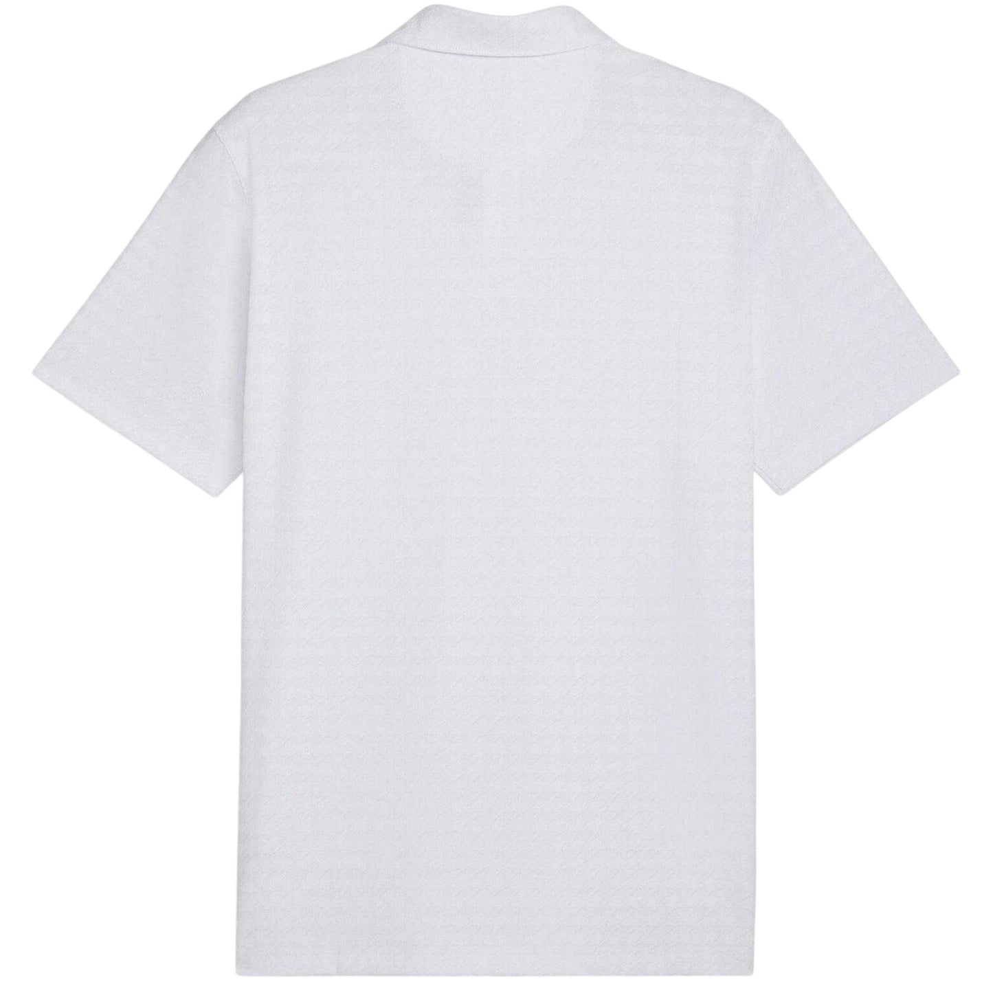 White - Back - Puma Mens Mattr Houndstooth Performance Polo Shirt