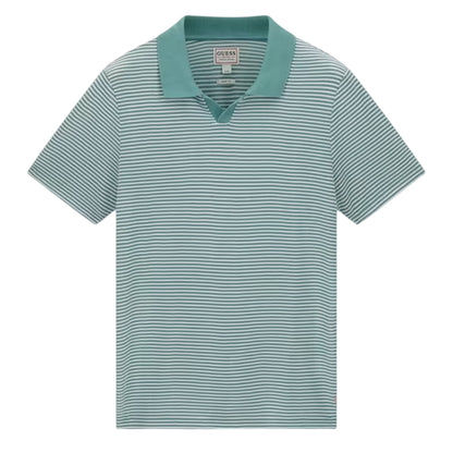 Slick-Blue - Front - Guess Mens Regular Polo Shirt