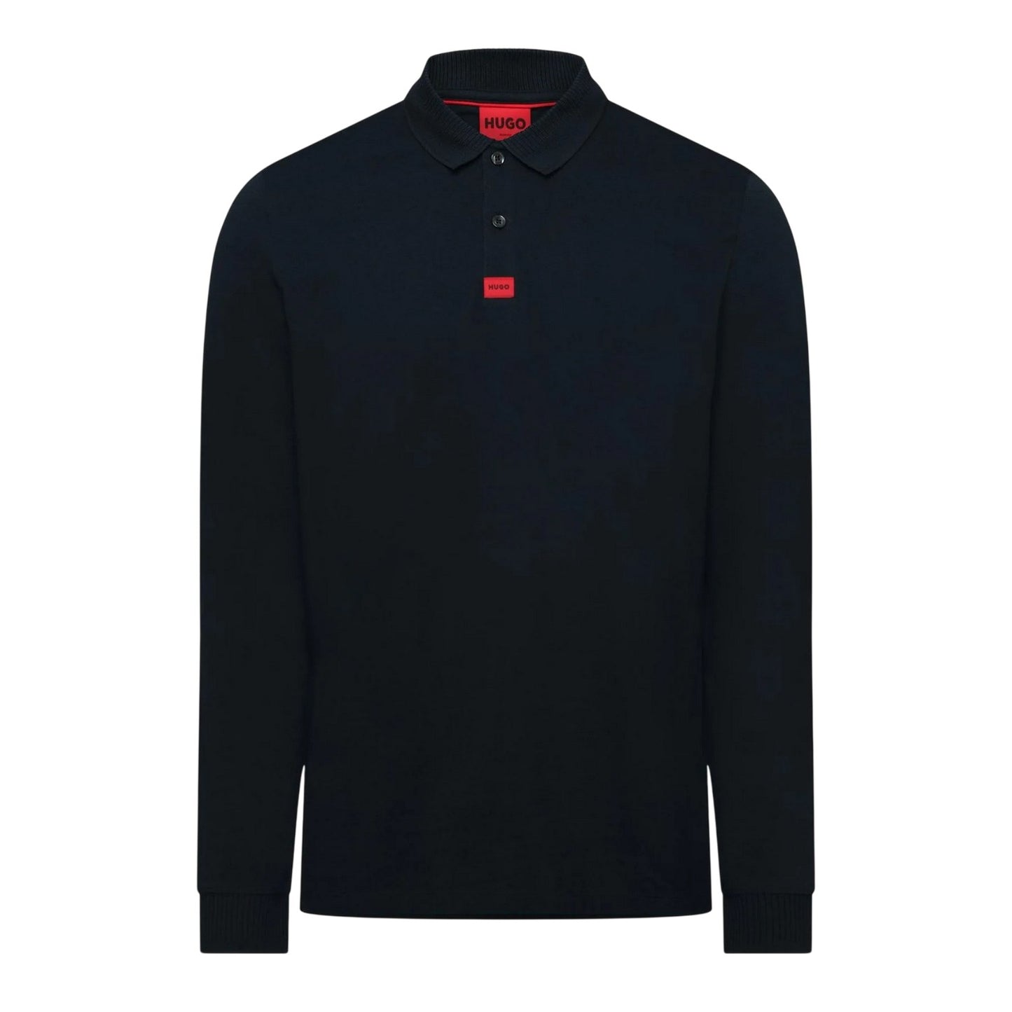 Dark Blue - Front - Hugo Mens Deresolo222 Slim Polo Shirt